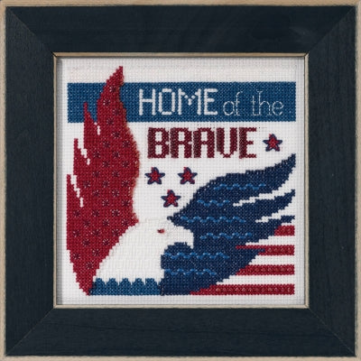 Mill Hill Home of the Brave- Patriotic Quartet Cross Stitch Kit 2019 Buttons & Beads MH171913