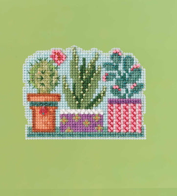 cross stitch succulents Mill Hill Succulents Cross Stitch Kit MH182212