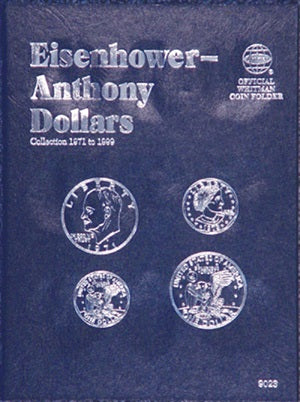 Whitman Coin Folder - Eisenhower-Anthony Dollars 1971-1981, 1999 - Coin Folders - Hobby Master - hobbymasterstore