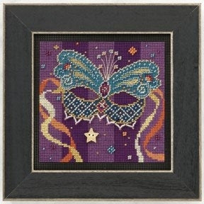 Mill Hill Teal Mask Cross Stitch Kit 2011 Buttons & Beads MH141105