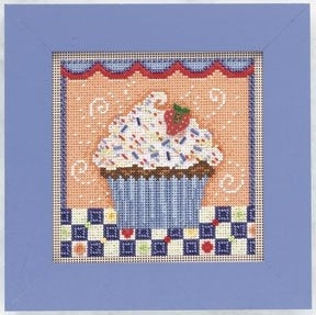 Mill Hill Chocolate Cupcake Cross Stitch Kit 2011 Buttons & Beads MH141106