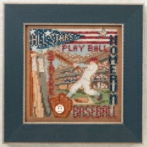 Mill Hill Home Run Cross Stitch Kit 2012 Buttons & Beads Spring MH142106