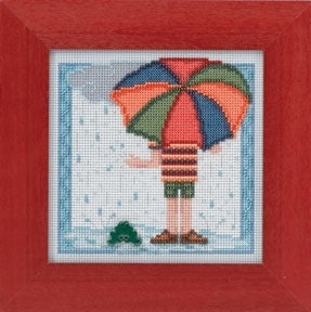 Mill Hill Rainy Day Cross Stitch Kit 2014 Buttons & Beads MH144104