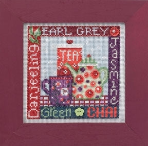 Mill Hill Tea Time Cross Stitch Kit 2014 Buttons & Beads MH144105