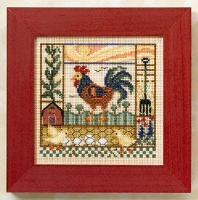 Mill Hill Barnyard Morning Cross Stitch Kit 2008 Buttons & Beads MH148106