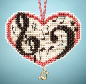 Mill Hill Love Notes Charmed Ornament Cross Stitch Kit MH163101